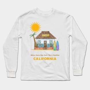 Everyday feels like a vacation, California Long Sleeve T-Shirt